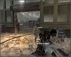 Go towards the main part of the warehouse but watch out for the enemies who will appear in the entrance #1 - WMD - p. 3 - Walkthrough - Call of Duty: Black Ops - Game Guide and Walkthrough