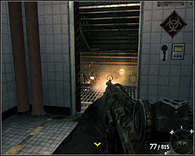 Get into the contaminated zone and stop in a marked place to initiate the process #1 - Rebirth - p. 3 - Walkthrough - Call of Duty: Black Ops - Game Guide and Walkthrough