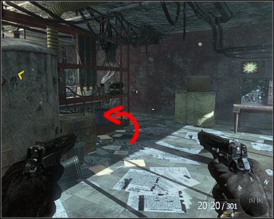 When the hearing is over and a bigger group of enemies is eliminated, check the part of the room on the right which is not lit - Numb3rs - Intel location - Call of Duty: Black Ops - Game Guide and Walkthrough