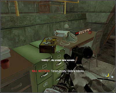You will secret on the left, near the phone - WMD - Intel location - Call of Duty: Black Ops - Game Guide and Walkthrough