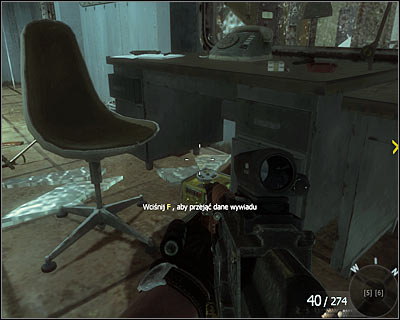 After eliminating the enemies check the desk situated on the right - Redemption - Intel location - Call of Duty: Black Ops - Game Guide and Walkthrough