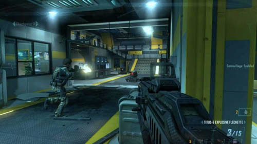 Keep going in the main corridor until there is an explosion - Mission 02: CELERIUM - Missions: Walkthrough - Call of Duty: Black Ops II - Game Guide and Walkthrough