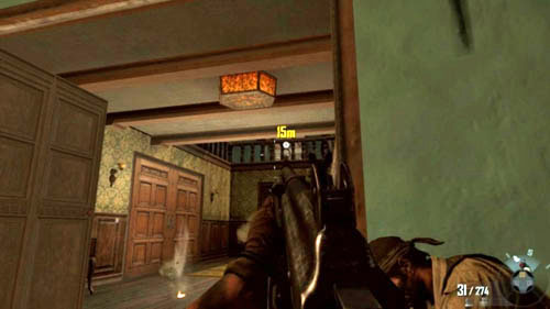 Keep going further along the wall on the left and eliminate enemies in front of the building - Mission 04: TIME AND FATE - Missions: Walkthrough - Call of Duty: Black Ops II - Game Guide and Walkthrough