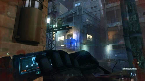 When you come out in the flooded street, get ready to fight with enemies scattered around at its end, but above all, with those on the balcony on the right - Mission 05: FALLEN ANGEL - Missions: Walkthrough - Call of Duty: Black Ops II - Game Guide and Walkthrough