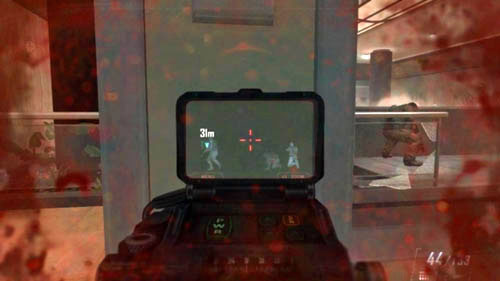 When you can no longer see any enemies, go to the opposite room and turn right into the next room - Mission 06: KARMA - Missions: Walkthrough - Call of Duty: Black Ops II - Game Guide and Walkthrough