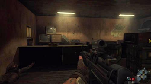 Quickly kill the enemy who is harassing a civilian (first picture above) - Mission 07: SUFFER WITH ME - Missions: Walkthrough - Call of Duty: Black Ops II - Game Guide and Walkthrough