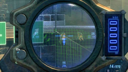 When you hear a message about the snipers, immediately look at the upper highway, perpendicular to yours (there are green signs on it) - Mission 10: CORDIS DIE - Missions: Walkthrough - Call of Duty: Black Ops II - Game Guide and Walkthrough