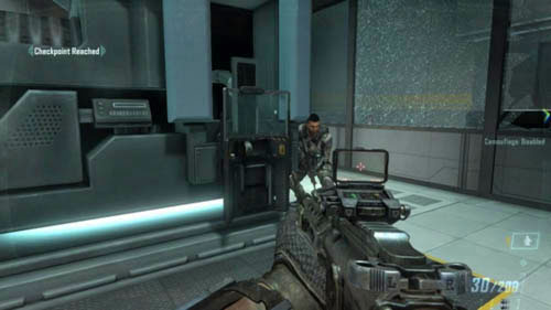 When you free the scientist from the container and when a lot of enemies enter the room, along with two ASDs, you will have to wait for a while - Mission 02: CELERIUM - Missions: Challenges - Call of Duty: Black Ops II - Game Guide and Walkthrough