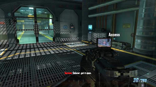 As soon as you get to the lab, go down the stairs to the first room and notice the box on the right (picture above) - Mission 02: CELERIUM - Missions: Challenges - Call of Duty: Black Ops II - Game Guide and Walkthrough