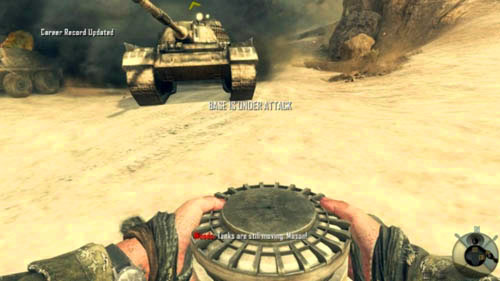 In this way, you'll get to the base before the tanks, and you can set the anti-tank mines (picture above) - Mission 03: OLD WOUNDS - Missions: Challenges - Call of Duty: Black Ops II - Game Guide and Walkthrough