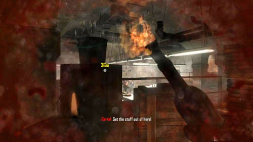 Now just go through the door on the right and hide by the wall - Mission 04: TIME AND FATE - Missions: Challenges - Call of Duty: Black Ops II - Game Guide and Walkthrough