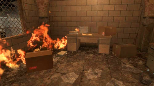 When penetrating the cocaine bunker, you will find yourself in a large hall with raging flames (first picture above) - Mission 04: TIME AND FATE - Missions: Challenges - Call of Duty: Black Ops II - Game Guide and Walkthrough