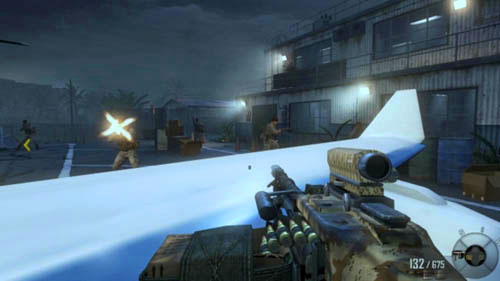 The second thing is to find a place where there's an opponent with an RPG, and positioning yourself in such as way as to make the rocket hit you, but not kill you - Mission 07: SUFFER WITH ME - Missions: Challenges - Call of Duty: Black Ops II - Game Guide and Walkthrough