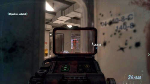 And finally, you'll find the fourth when looking through the door to the room, in front of which there are stairs leading to the top (you will go down them) - Mission 09: ODYSSEUS - Missions: Challenges - Call of Duty: Black Ops II - Game Guide and Walkthrough