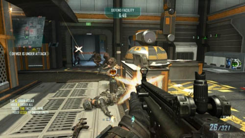 When the CLAW is destroyed, the turrets will also get destroyed or they won't be able to reach the enemies, so try to use soldiers - Strike Force 03: FOB SPECTRE - Strike Force: Walkthrough - Call of Duty: Black Ops II - Game Guide and Walkthrough