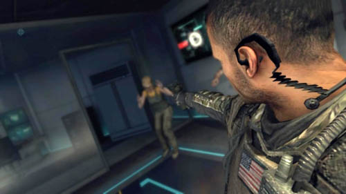 Salazar points the gun at Karma (picture above) - Mission 09 - ODYSSEUS (bridge) - Decisions, consequences, endings - Call of Duty: Black Ops II - Game Guide and Walkthrough