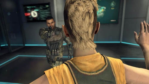 Salazar walks up to Karma (pictures above) - Mission 09 - ODYSSEUS (bridge) - Decisions, consequences, endings - Call of Duty: Black Ops II - Game Guide and Walkthrough