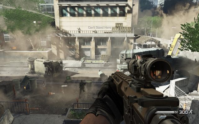 Enemies on balcony are target number one. - 06 - Legends Never Die - Campaign - Walkthrough - Call of Duty: Ghosts - Game Guide and Walkthrough