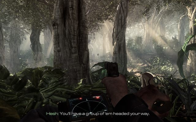 Pulse Meter is useful while in forest. - 09 - The Hunted - Campaign - Walkthrough - Call of Duty: Ghosts - Game Guide and Walkthrough
