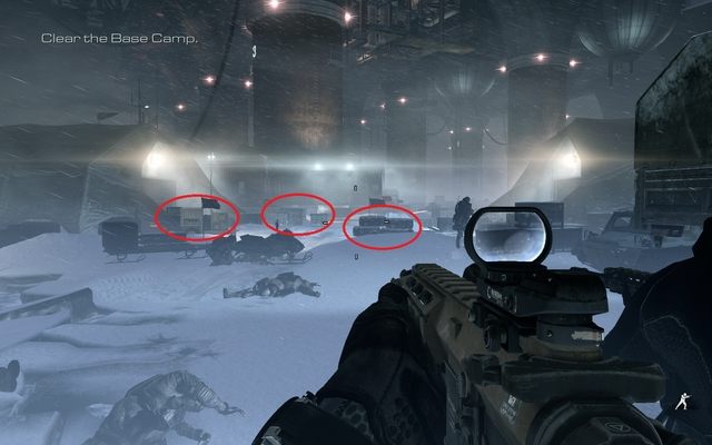 When you get on the surface, hide behind something, because youll fight a big group of enemies here - 11 - Atlas Falls - Campaign - Walkthrough - Call of Duty: Ghosts - Game Guide and Walkthrough