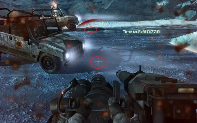 Fire in front of the vehicle, to break ice. - 10 - Clockwork - Campaign - Walkthrough - Call of Duty: Ghosts - Game Guide and Walkthrough