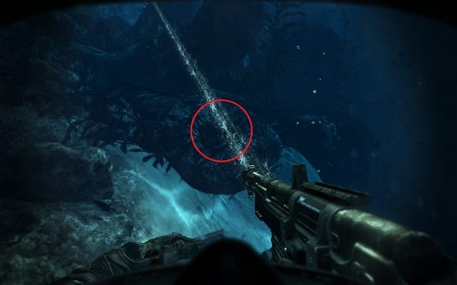 Location of another intelligence data. - 12 - Into The Deep - Campaign - Walkthrough - Call of Duty: Ghosts - Game Guide and Walkthrough