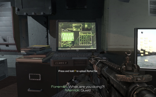 Here is the laptop. - Rorke files (10-18) - Call of Duty: Ghosts - Game Guide and Walkthrough