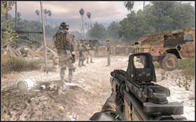 If someone survived, slowly advance forward - Act I - Team Player - Campaign - Call of Duty: Modern Warfare 2 - Game Guide and Walkthrough