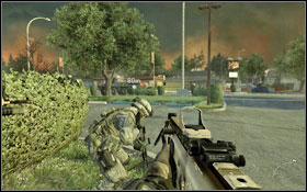 An air strike aimed at the roof on which you are will begin, so leave it quickly - Act II - Wolverines! - Campaign - Call of Duty: Modern Warfare 2 - Game Guide and Walkthrough