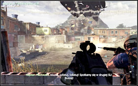 Turn left at the end of the road, you will find yourself on at a big opened area #1 - Act II - The Hornets Nest - Campaign - Call of Duty: Modern Warfare 2 - Game Guide and Walkthrough