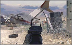 You will reach spot where a chopper is firing at a Humvee #1 - Act III - The Enemy of My Enemy - Campaign - Call of Duty: Modern Warfare 2 - Game Guide and Walkthrough