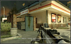 Burger Town's back, in a garbage can - Intel Location - Act II - Intel location - Call of Duty: Modern Warfare 2 - Game Guide and Walkthrough
