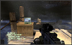 Right before entering the dinghy, on the box on the left - Intel Location - Act III - Intel location - Call of Duty: Modern Warfare 2 - Game Guide and Walkthrough