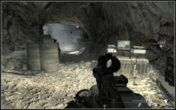 In the second cave, while repelling the attack of enemy soldiers in the smoke, when you will have to flank the enemy - Intel Location - Act III - Intel location - Call of Duty: Modern Warfare 2 - Game Guide and Walkthrough