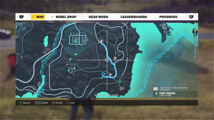 Just Cause 3 Vehicle Location Guide - Autostraad D700 Location