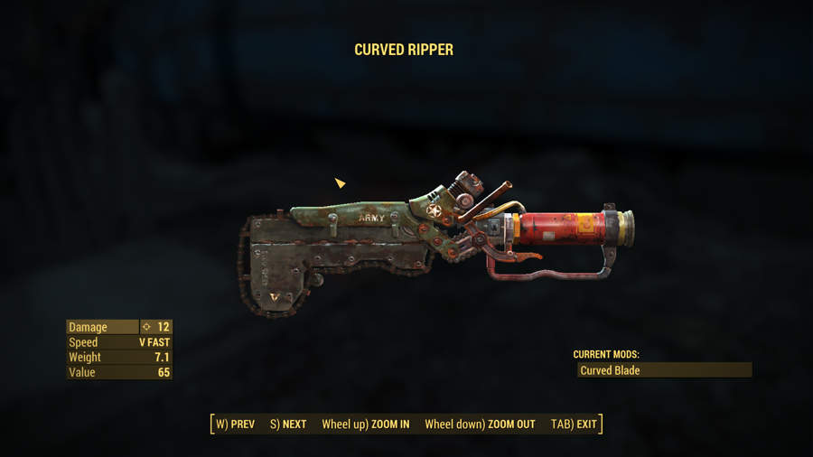 Where To Find The Best Weapons In Fallout 4 - Curved Ripper