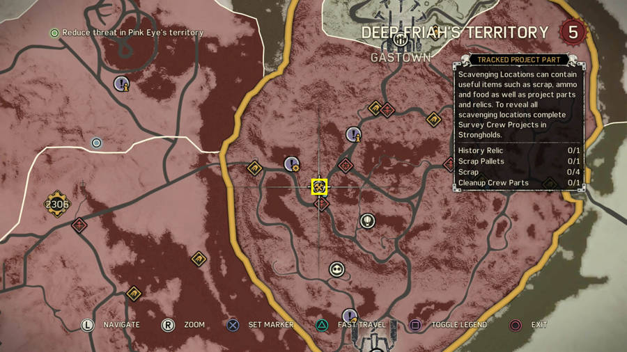 Mad Max Deep Friah's Temple Stronghold Guide -Clean Up Crew Locations