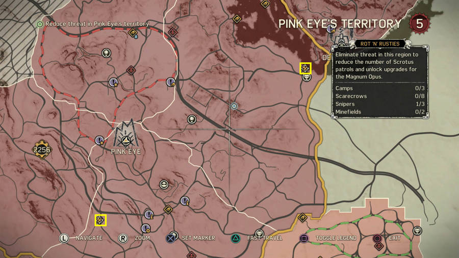 Mad Max Pinkeye's Stronghold Guide -Clean Up Crew Locations