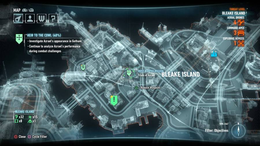 Batman Arkham Knight Heir To The Cowl Map 2