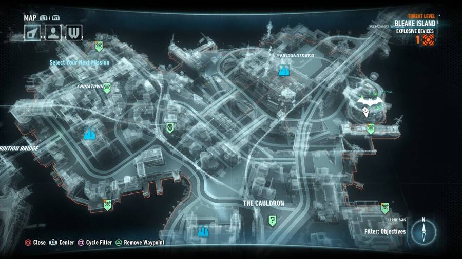 Batman Arkham Knight The Line Of Duty Map 1