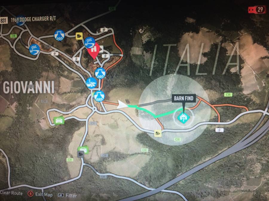 Forza Horizon 2 Barn Find Map 4
