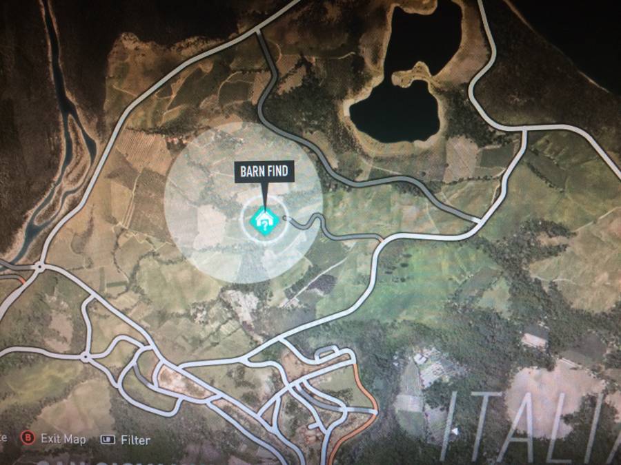 Forza Horizon 2 Barn Find Map 5