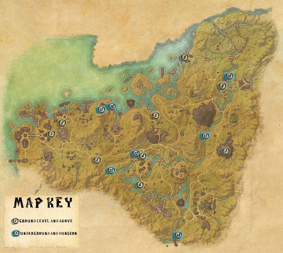 Malabal Tor Skyshards Locations Map Guide