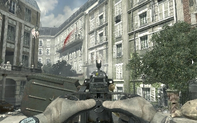 After that back on the square and walk into fountain where allied soldiers are defending - [Act II] Iron Lady - Walkthrough - Call of Duty: Modern Warfare 3 - Game Guide and Walkthrough