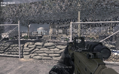 Use stairs to move on the roof, hide behind sandbags and eliminate all opponents in the area - [Act III] Scorched Earth - Walkthrough - Call of Duty: Modern Warfare 3 - Game Guide and Walkthrough