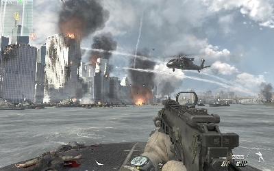 When you reach the marked point wait a second until chopper arrives - Over Reactor - SpecOps missions - Call of Duty: Modern Warfare 3 - Game Guide and Walkthrough