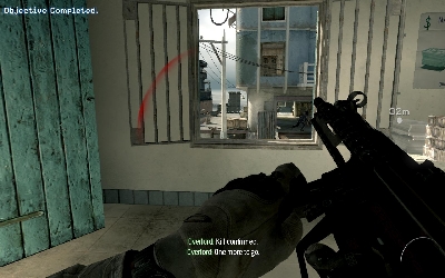 Run to the room on your right and reload at the same time, after that jump on the street through the window - Hit & Run - SpecOps missions - Call of Duty: Modern Warfare 3 - Game Guide and Walkthrough