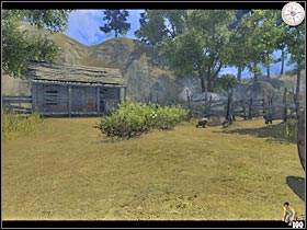 Try moving closer to the small hut - Chapter I: Level 1 Walkthrough - Chapter I - Call of Juarez - Game Guide and Walkthrough