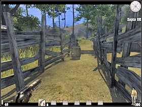 As you've probably noticed, you won't be able to move in a straight line - Chapter I: Level 1 Walkthrough - Chapter I - Call of Juarez - Game Guide and Walkthrough