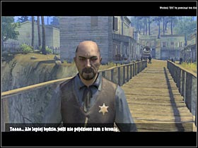 Start moving towards the main part of the town (#1) - Chapter I: Level 2 Walkthrough - Chapter I - Call of Juarez - Game Guide and Walkthrough